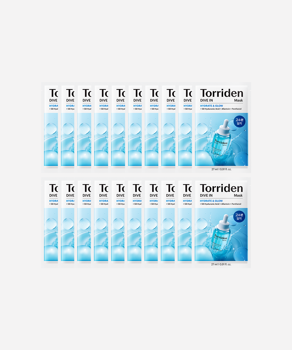 [NEW] [2개묶음] 다이브인 저분자 히알루론산 마스크 27ml 10매 (총20매)