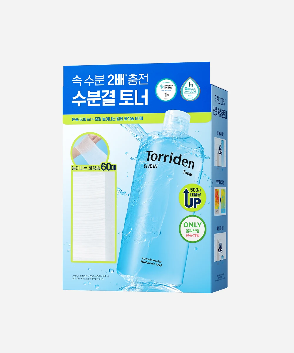 다이브인 저분자 히알루론산 토너 500ml 대용량기획