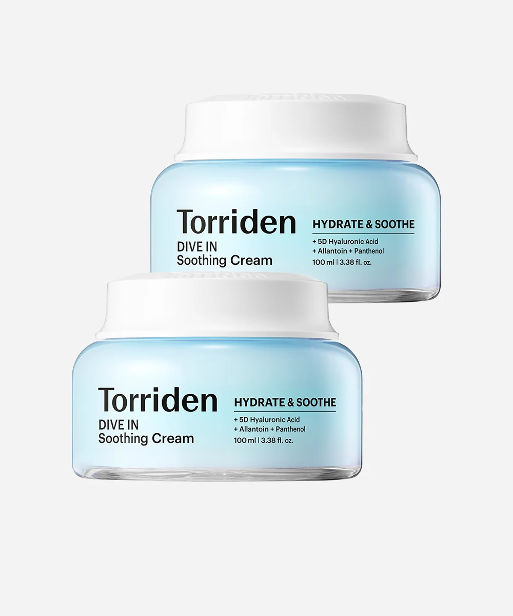 [NEW] [2개묶음] 다이브인 저분자 히알루론산 수딩 크림 100ml (+스킨부스터 30ml)